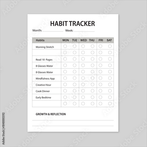 Habit tracker, Habit Tracker Planner – Daily, Weekly and Monthly Habit Tracking Printable