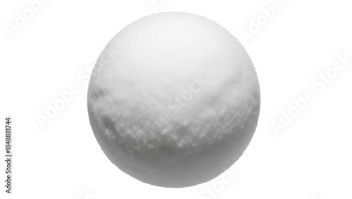 Canvas Print Realistic snow ball PNG isolated on transparent background, winter season elemen