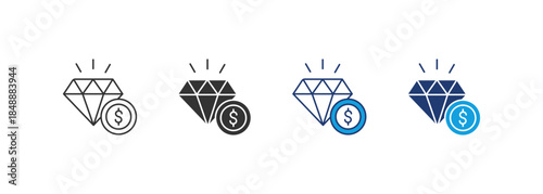 Value Icon Set Multiple Style Collection