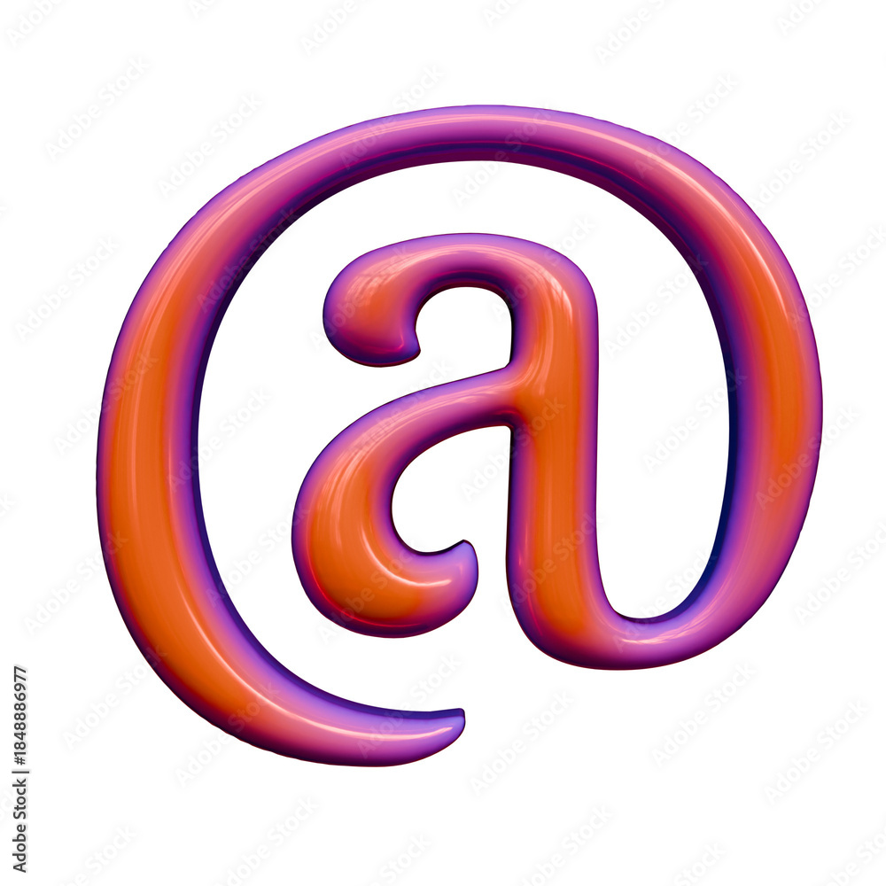 Naklejka premium Alphabet number and symbol 3D Word Title Luminous Minty Digital Sphere