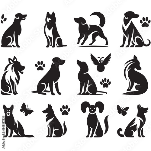 The Shape of a Good Dog  or dog silhouette