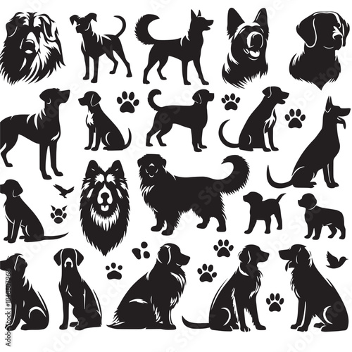 The Shape of a Good Dog  or dog silhouette