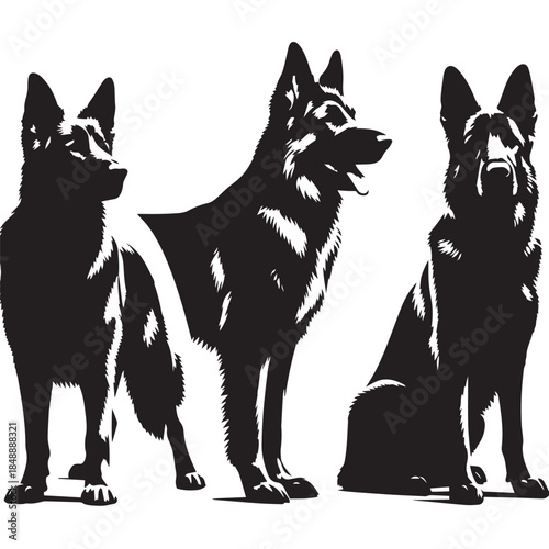 The Shape of a Good Dog  or dog silhouette