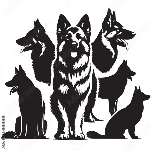 The Shape of a Good Dog  or dog silhouette