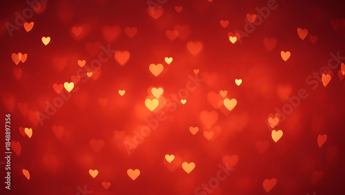 Valentine romantic background wallpaper red hearts solid background