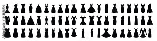dress icon vector set frock illustration sign collection