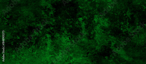 abstract green background with particles. black stucco wall background. cement concrete wall texture. vintage stone surface cover page paper template.