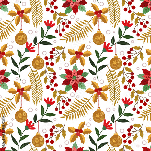 Merry Christmas pattern vector illustration background 01