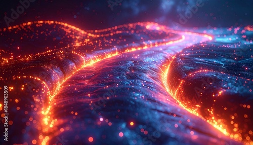 Abstract Flowing Energy Landscape.