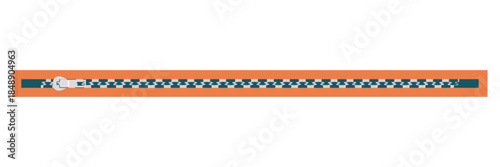  Zipper Isolated Design Element. Minimal  zipper element isolated on white background, useful for fashion design, apparel mockups, sewing concepts, and graphic compositions.

