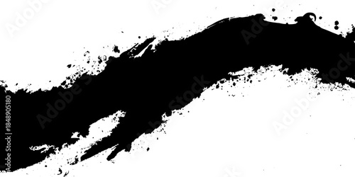 Vector grunge brush strokes texture rough black scratches for wallpaper, Abstract black and white gritty grunge background,  vector grunge paintbrush,Vector illustration. Isolated on white background 