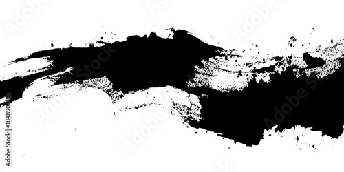 Vector grunge brush strokes texture rough black scratches for wallpaper, Abstract black and white gritty grunge background,  vector grunge paintbrush,Vector illustration. Isolated on white background 