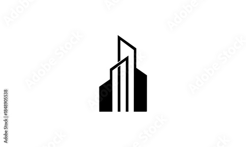 Free Download Modern Abstract Skyscraper Building Logo Design. - GFXLoad