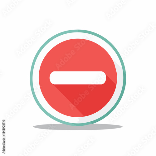 Free Download Red Circle with White Minus Sign. Negative Symbol Icon Illustration.  Subtractions, Mathematical Operation and Removal - GFXLoad