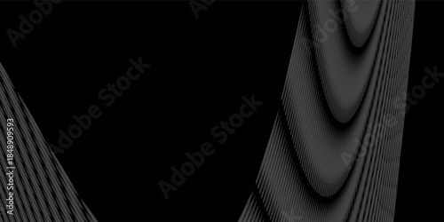 3D illustration. Points waves concept of technological abstract background.