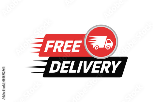 Free Delivery Promotional Badge