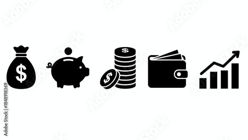 Financial growth and savings concept