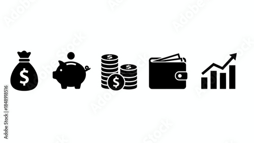 Financial growth and savings concepts