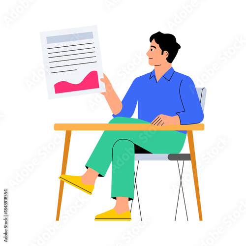 Showing Report PNG image on Transparent Background
