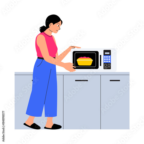 Microwave Lunch PNG image on Transparent Background