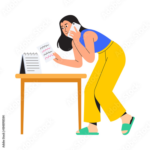 Phone Notes PNG image on Transparent Background