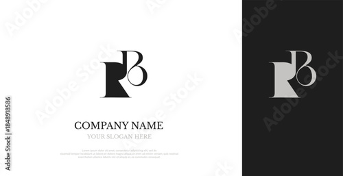 Initial RB Logo Design Elegant