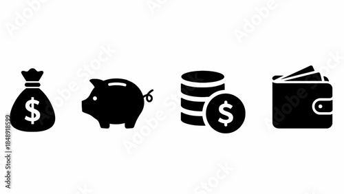 Various savings symbols