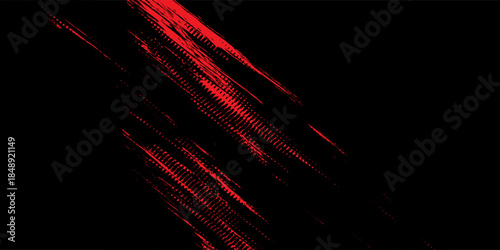 Background, contrast red and black color abstract template for business design. Technology style. You can use it for advertising, sports posters, templates, business presentations. Vector illustration