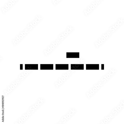 Time path detached moment silhouette vector illustration