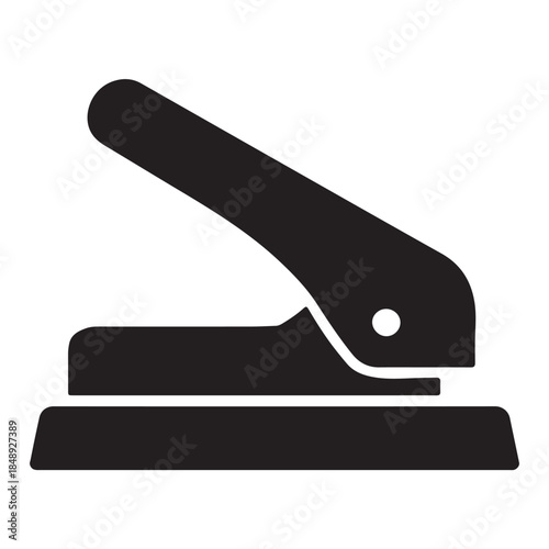 Hole Puncher Icon Vector silhouette