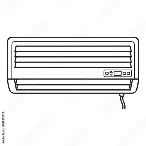 air conditioner line drawing art