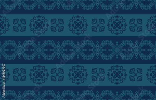 Damask pattern Colorful background. Luxurious classic ornament in baroque style. Golden ornament design for wallpaper, textiles and luxury	