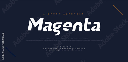 Sport modern italic alphabet fonts and number. Typography, abstract technology, fashion, digital, future creative logo font. vector illustration