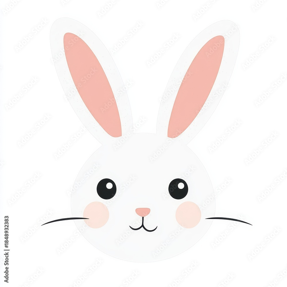 Obraz premium The Chinese Zodiac is depicted in a modern flat design icon featuring a rabbit