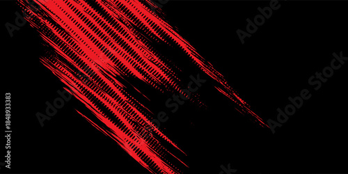Background, contrast red and black color abstract template for business design. Technology style. You can use it for advertising, sports posters, templates, business presentations. Vector illustration