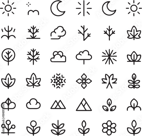 The Ultimate Vector Asset Bundle: Scandinavian Christmas Doodles Modern AI Technology Icons E commerce Tools Celestial Dividers and Abstract Wave Line Art