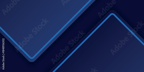 Abstract background with glowing square lines and overlapping geometric shapes. Luxurious and modern futuristic technology background concept. Vektor EPS. 2