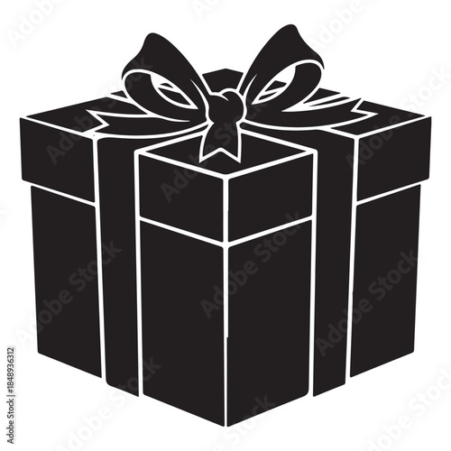  Birthday Gift box silhouette