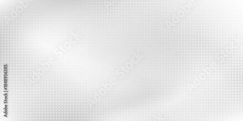 Silver dotted abstract foil background with metal mirror texture. Chrome gradient surface with light gloss abstract simple