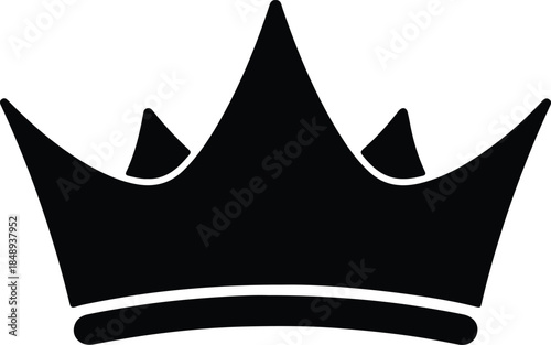 Vector royal crown silhouette illustration