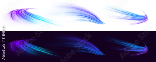 Futuristic highway with neon layers, glowing curves, and radiant streaks of digital light.