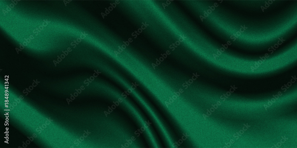 Fototapeta premium Dark green blue grainy gradient background, black backdrop, noise texture