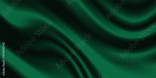 Dark green blue grainy gradient background, black backdrop, noise texture
