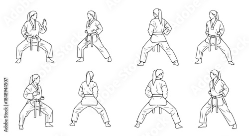 Karate Techniques A Visual Guide to Martial Arts Poses and Movements