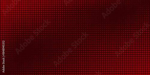 Dark crimson red pop art retro background with halftone in comics style, vector illustration EPS10