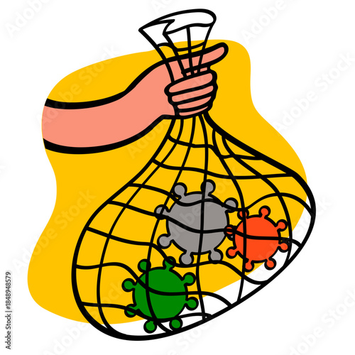 Antivirus security and catching in net trap