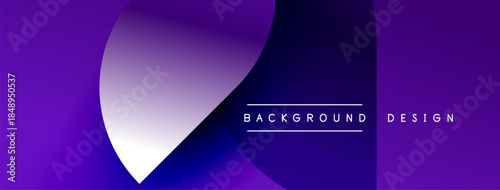 Abstract purple gradients overlap. Text reads background design. Modern, minimalist aesthetic. Smooth color transitions present.