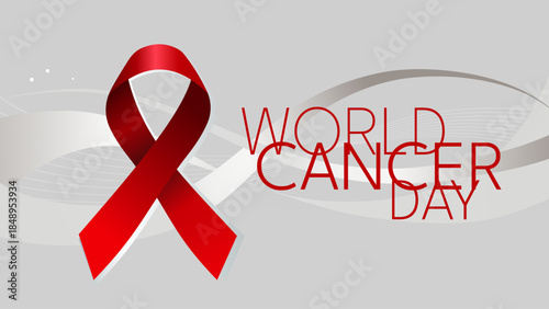 World cancer day banner  - vector illustration
