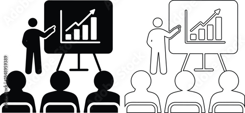 Business Presentation Seminar Training Concept Illustration