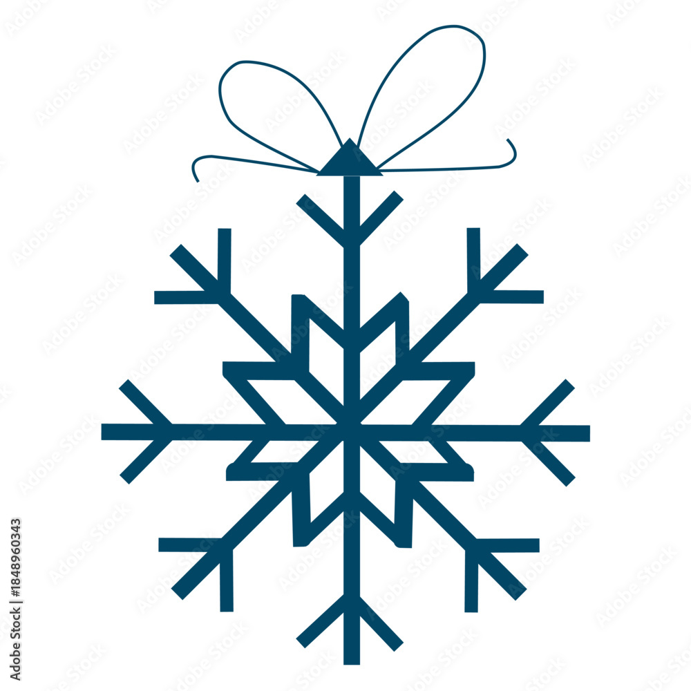 Fototapeta premium christmas snow ball light illustration winter glow design